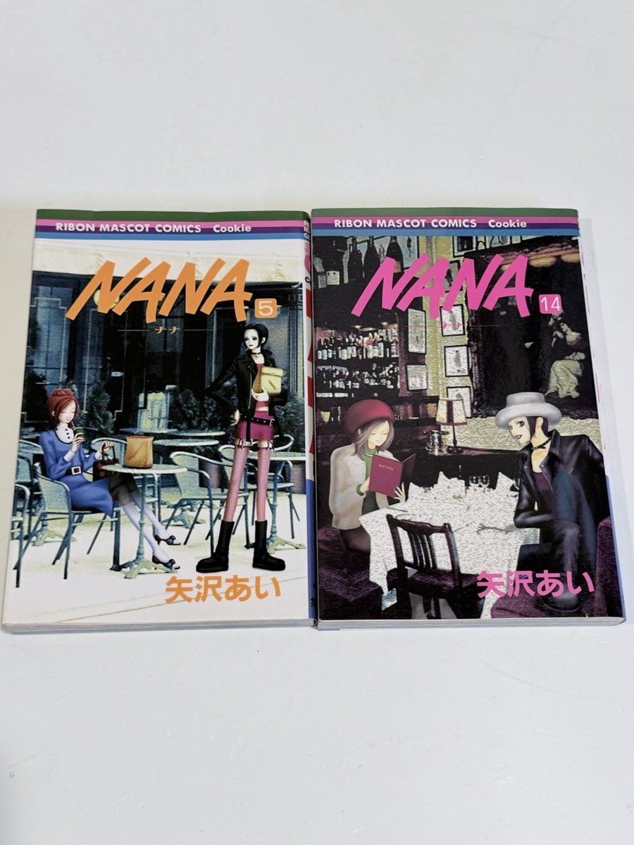 Lotto biscotti fumetti NANA Manga Vol 5 e 14 Ai Yazawa Japanese Ribon Mascotte