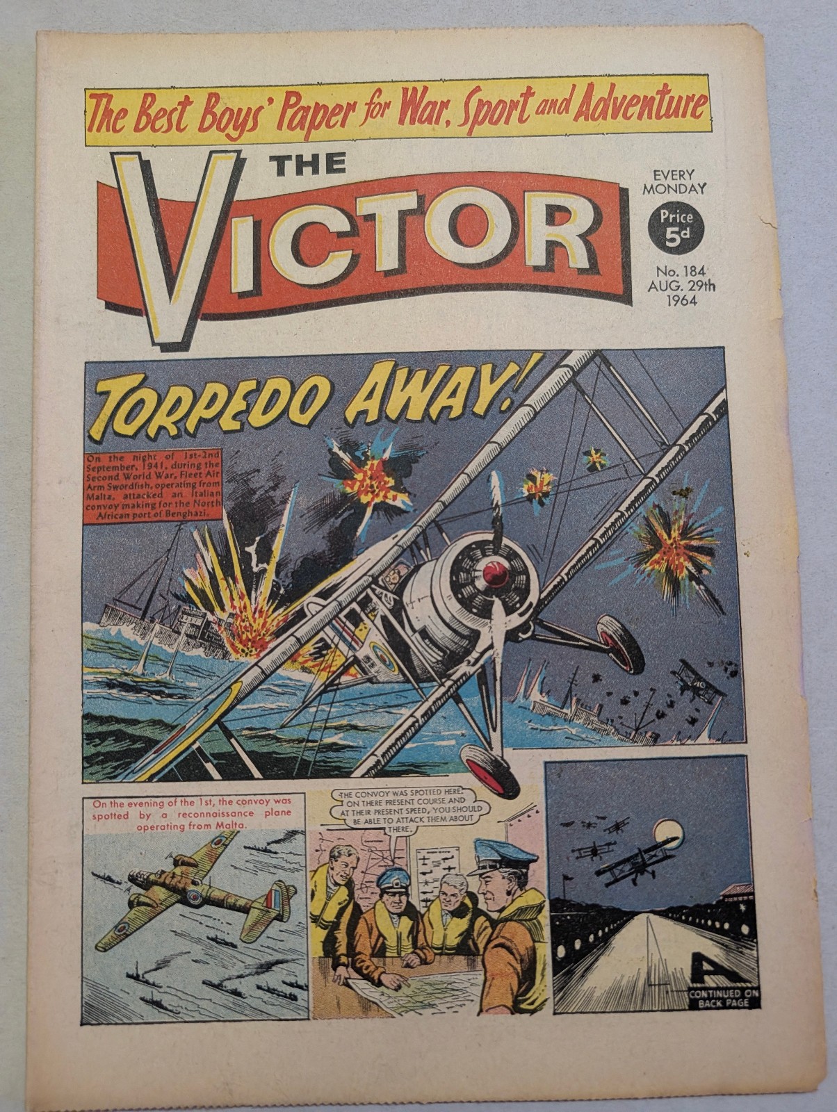 The Victor Comic, No 184, August 29th 1964.