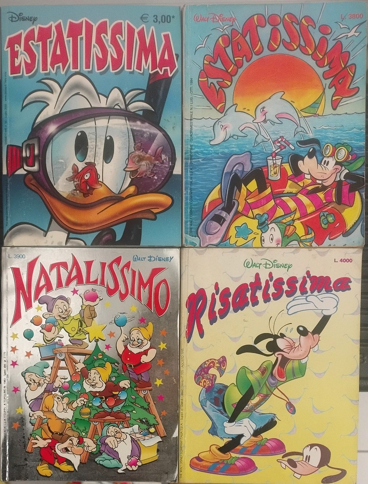 Lotto Estatissima (2 volumi) + Natalissimo + Risatissima. Disney