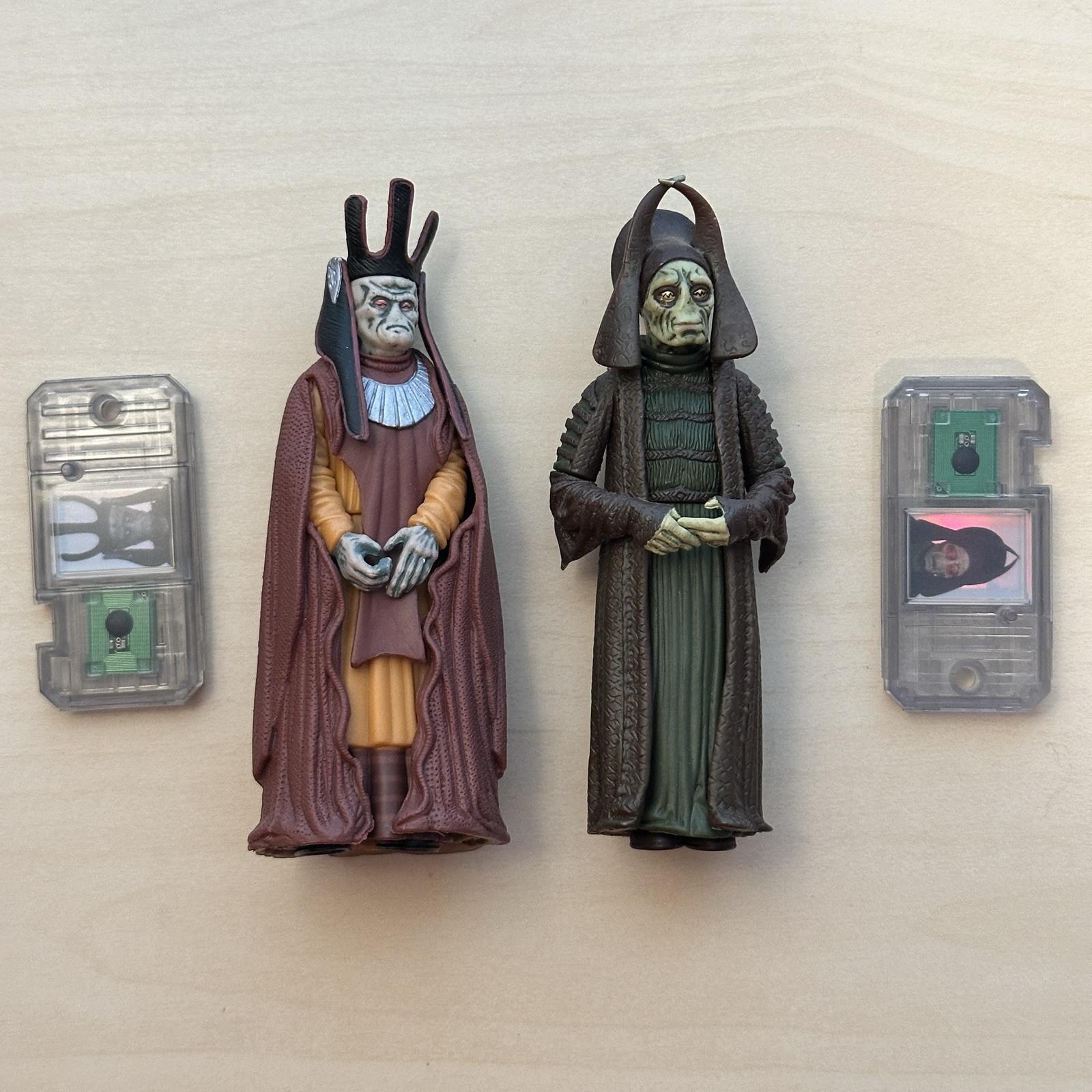 Hasbro Star Wars Nute Gunray + Rune Haako action figure 1999 Viceré commerciale E1