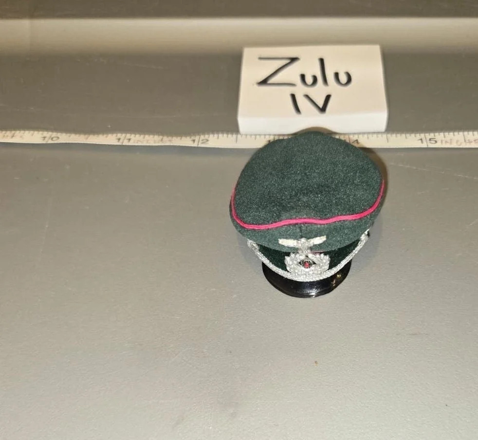Cappello berretto visiera ufficiale esercito tedesco scala 1/6 seconda guerra mondiale
