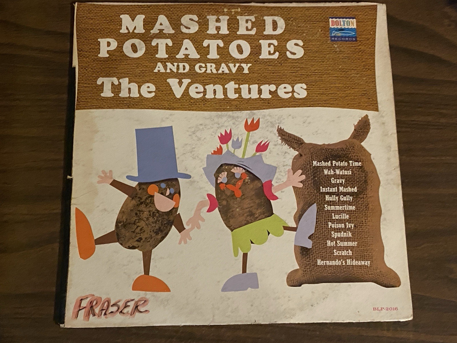 The Ventures - Mashed Potatoes & Gravy LP [1962 Dolton BLP-2016] VG/VG Surf Rock