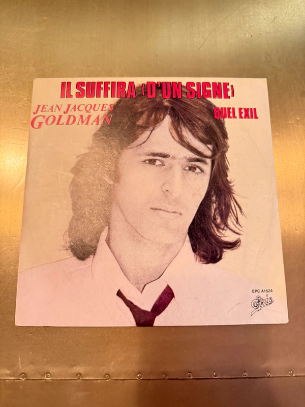 Vinyle 45 Tours Jean-Jacques Goldman « II suffira d'un signe » 1981 Set complet