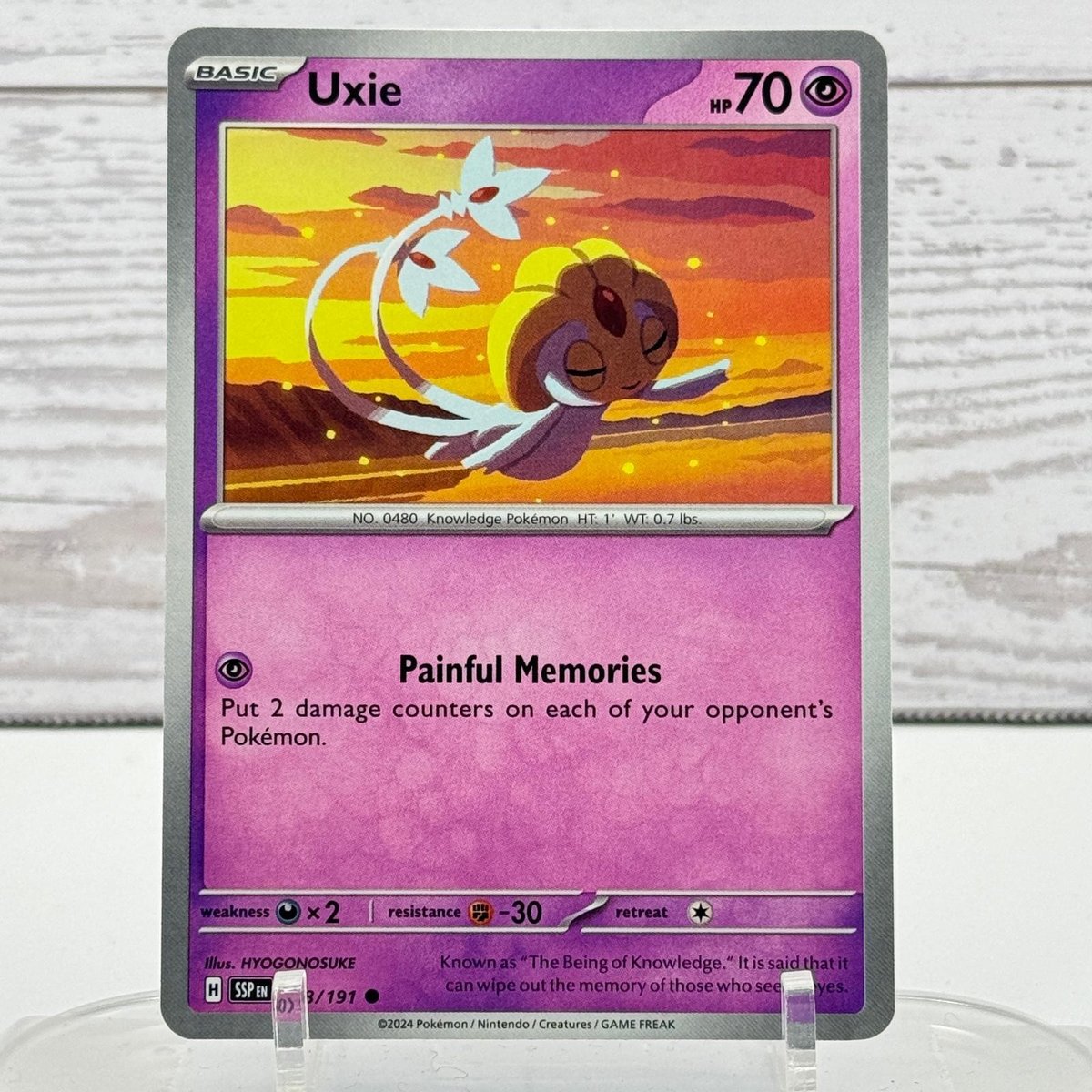 Pokemon Uxie 078/191 Scintille Urgenti quasi nuovo