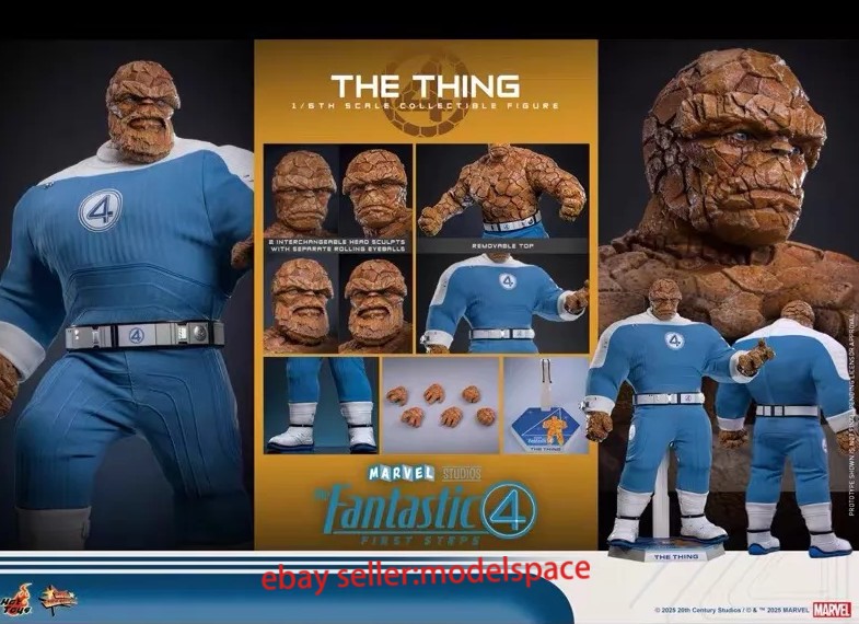 Hot Toys MMS813 I Fantastici Quattro: Primi Passi La Cosa 1/6 personaggio da collezione