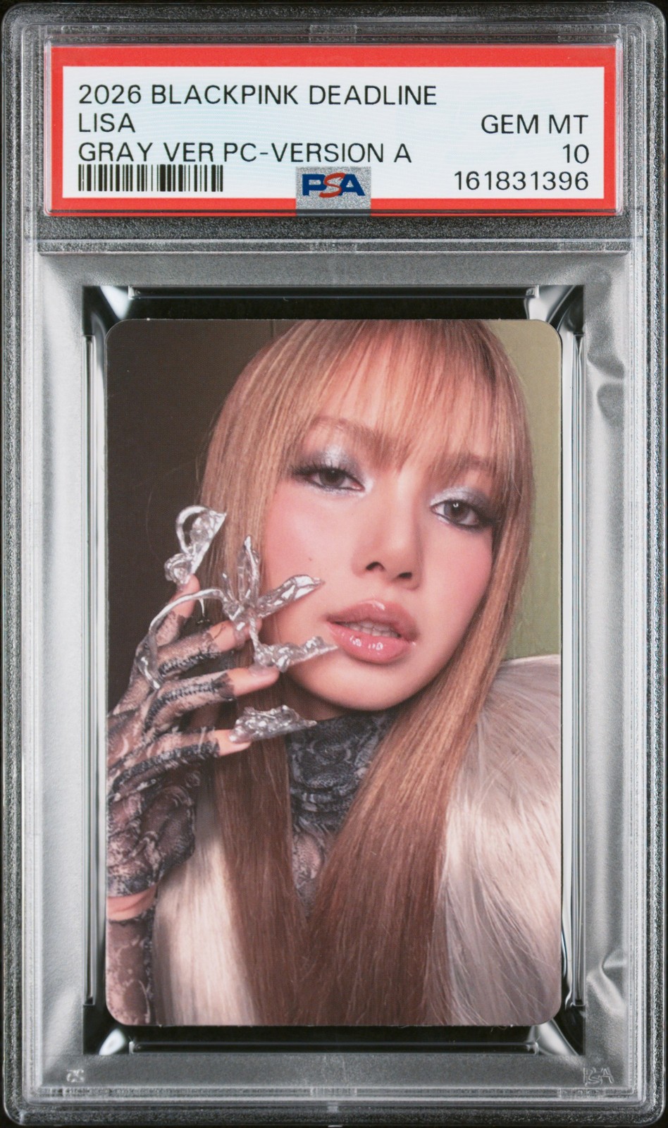 2026 ROSA NERO 3° MINI ALBUM SCADENZA VERSIONE GRIGIA CARTOLINE FOTOGRAFICHE LISA PSA 10