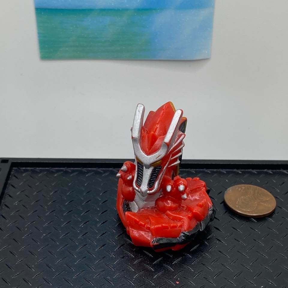 Bandai Kamen Rider Ryuki Dragreder SD Finger Puppet Doll Mini Figure Giappone Giocattolo