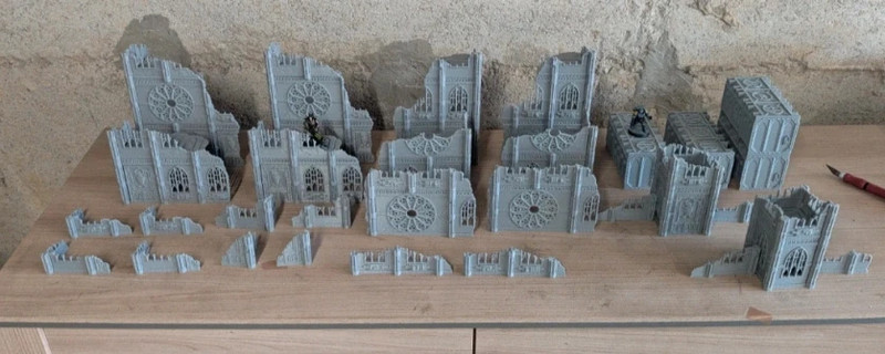 Set complet Décors pliables Grimdark Gothic 32mm