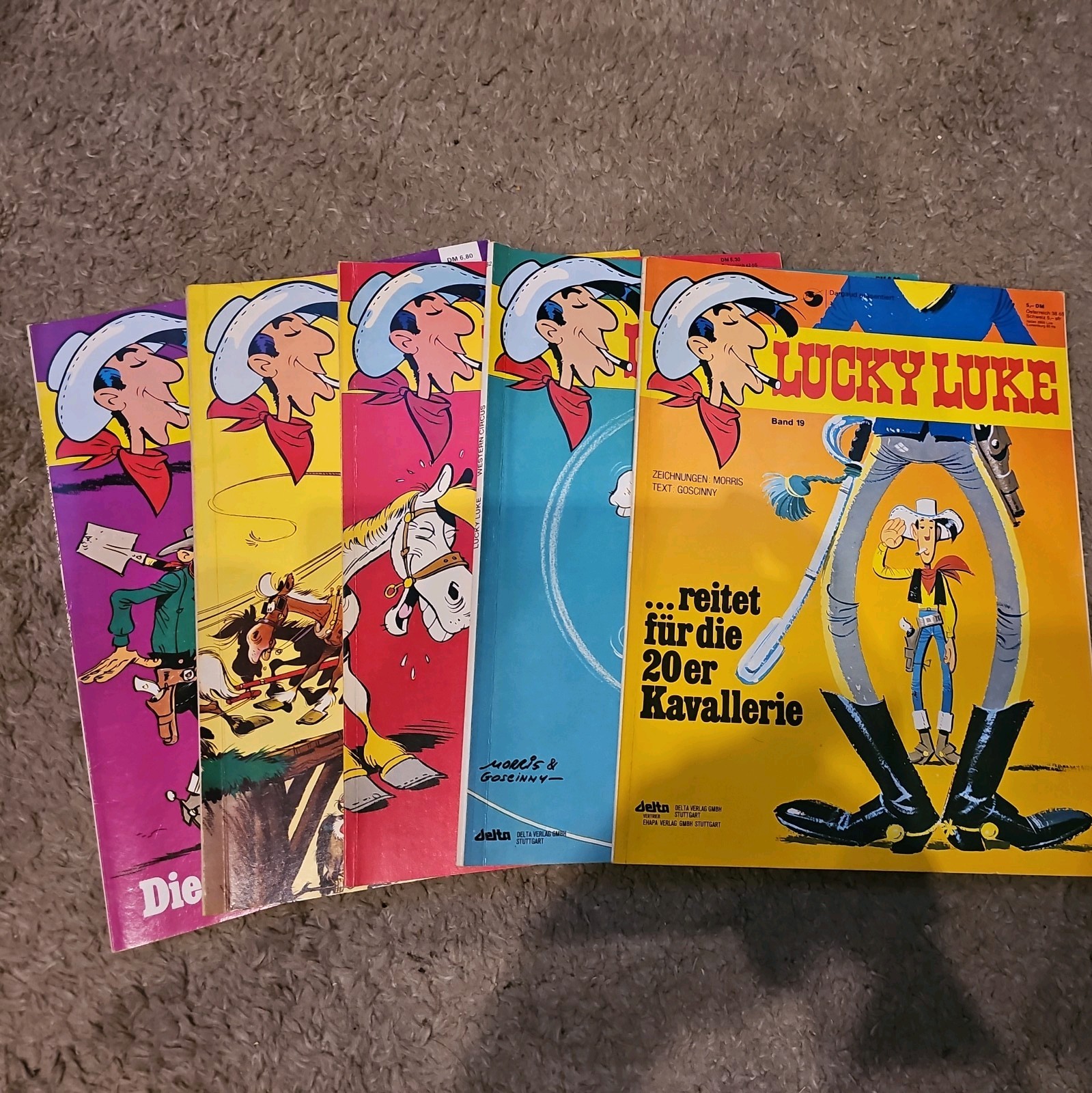 Collezione fumetti Lucky Luke | 5 fumetti | raccolta | collezione fumetti ottime condizioni 