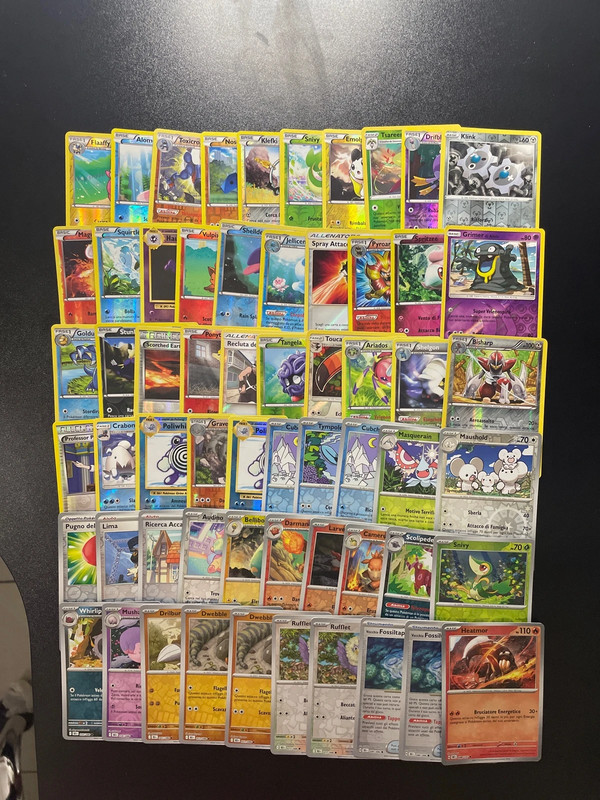 Lotto 60 carte Pokémon reverse