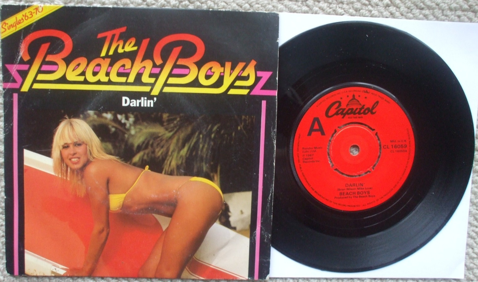 The Beach Boys - Darlin' / Country Air - EX- 45 + PS
