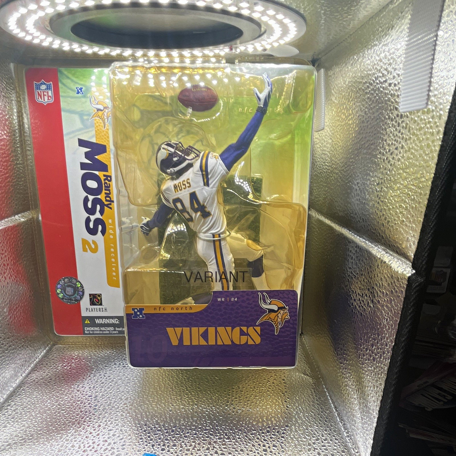McFarlane Toys NFL Randy Moss Minnesota Vikings Variant Action Figure +Football