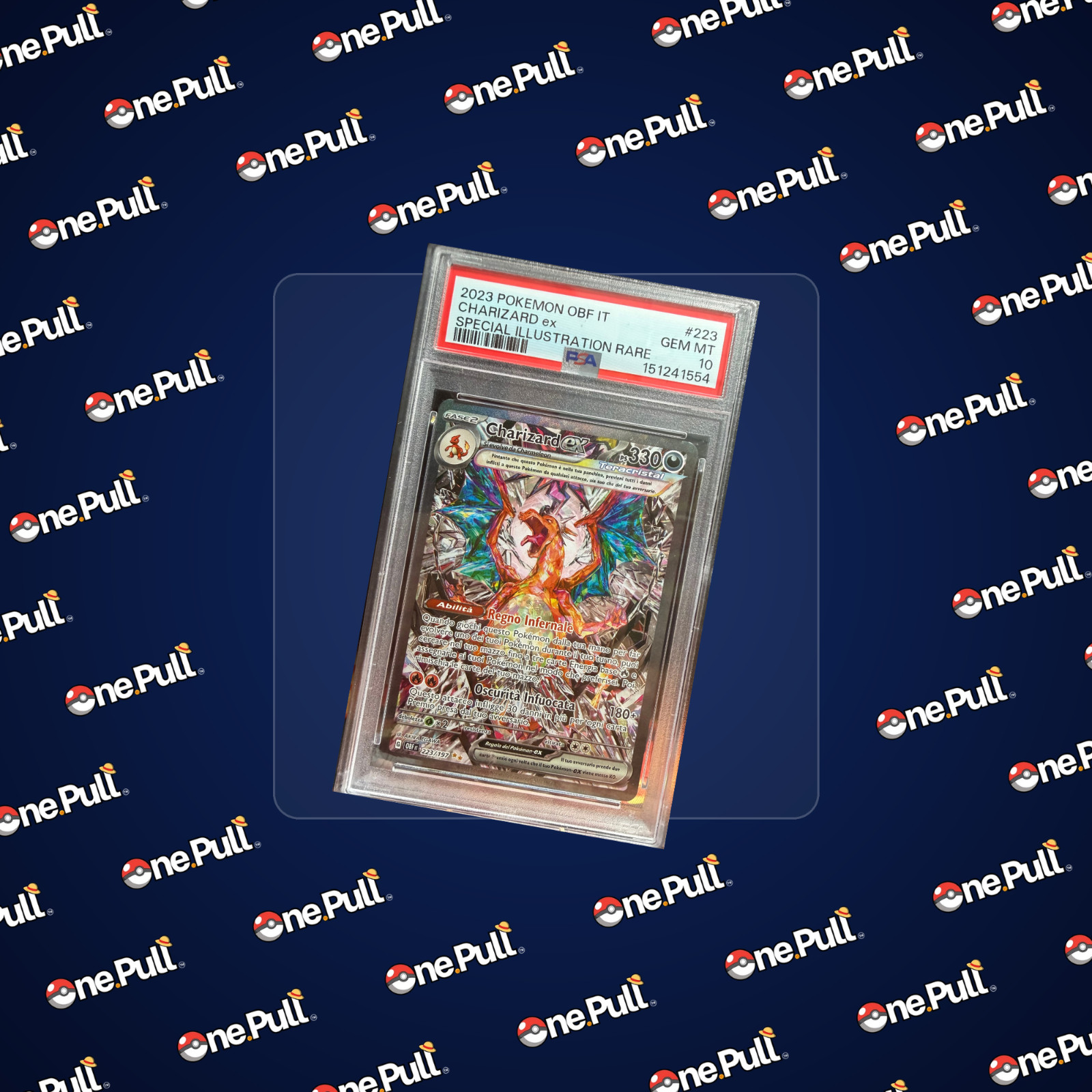 Pokémon OBF IT Charizard ex 223/197 Special Illustration Rare PSA 10 Obsidian