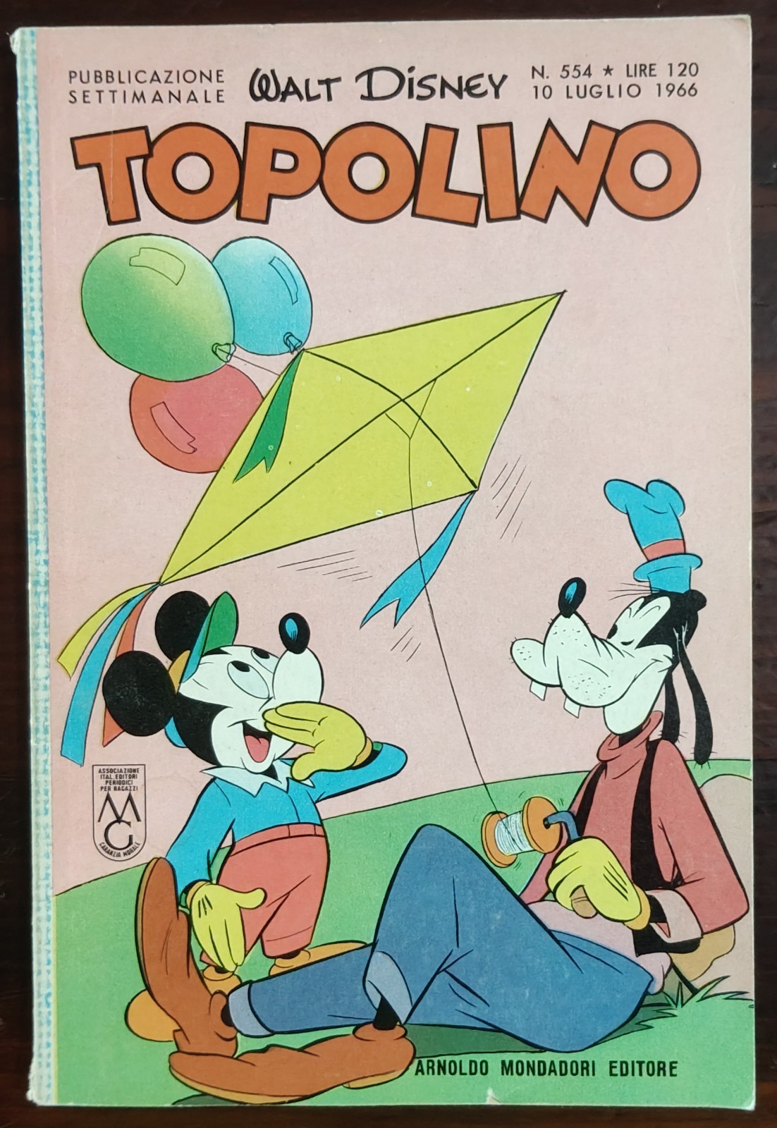 TOPOLINO LIBRETTO 554 - OTTIMO/EDICOLA - CON BOLLINI - FUMETTO DISNEY DEL 1966