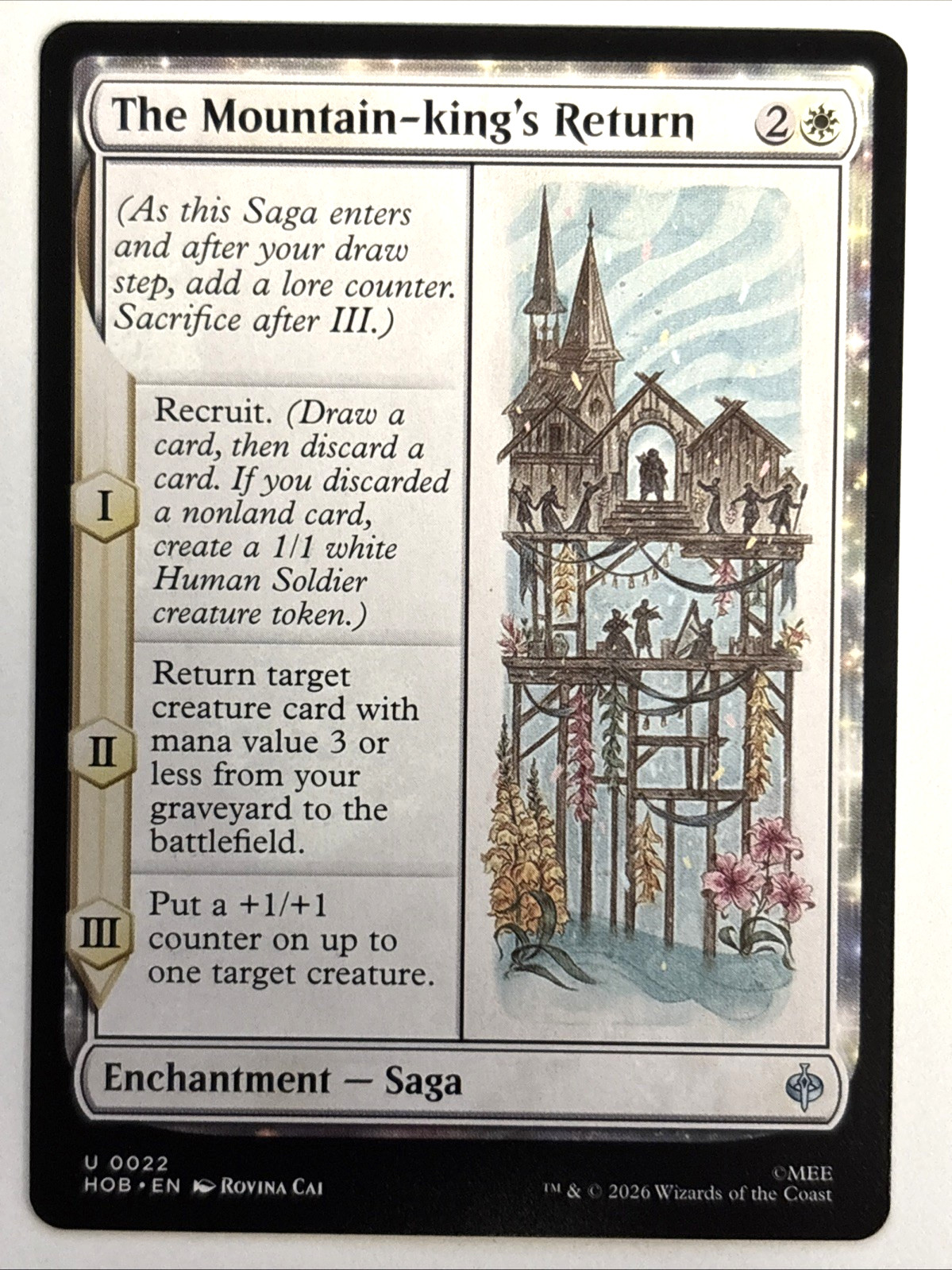 MTG The Hobbit 0022 The Mountain King's Return Uncommon