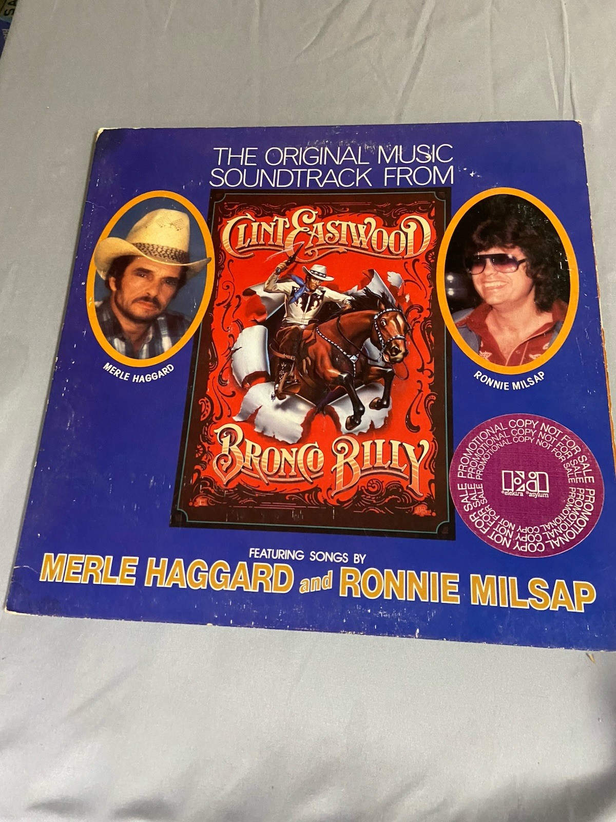 BRONCO BILLY Soundtrack Rare Promo All Original Vintage Vinyl Clint Eastwood