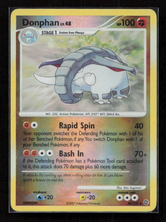 Donphan 48/132 Meraviglie Segrete Non Comuni Pokemon Reverse Holo quasi nuovo