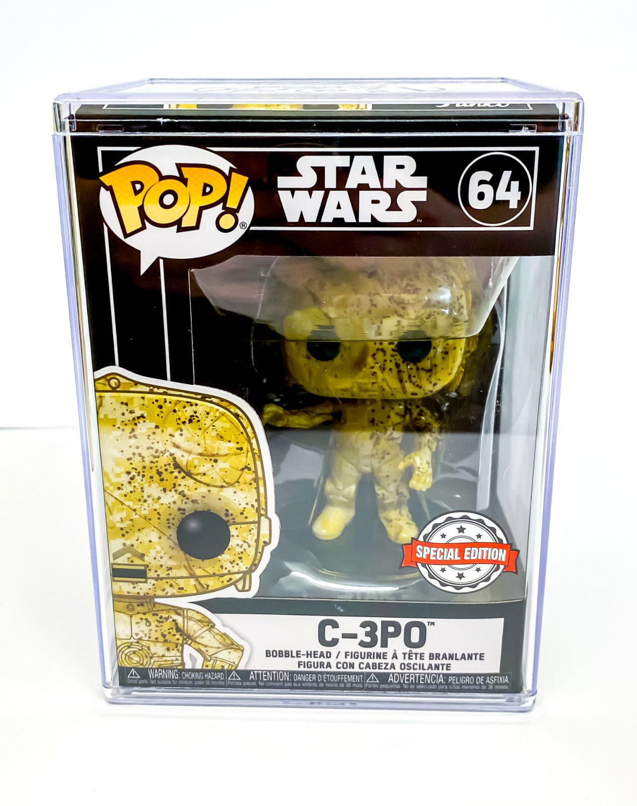 Star Wars – C-3PO Futura SE Funko Bobble-Head 64 with Hard Stack Christmas