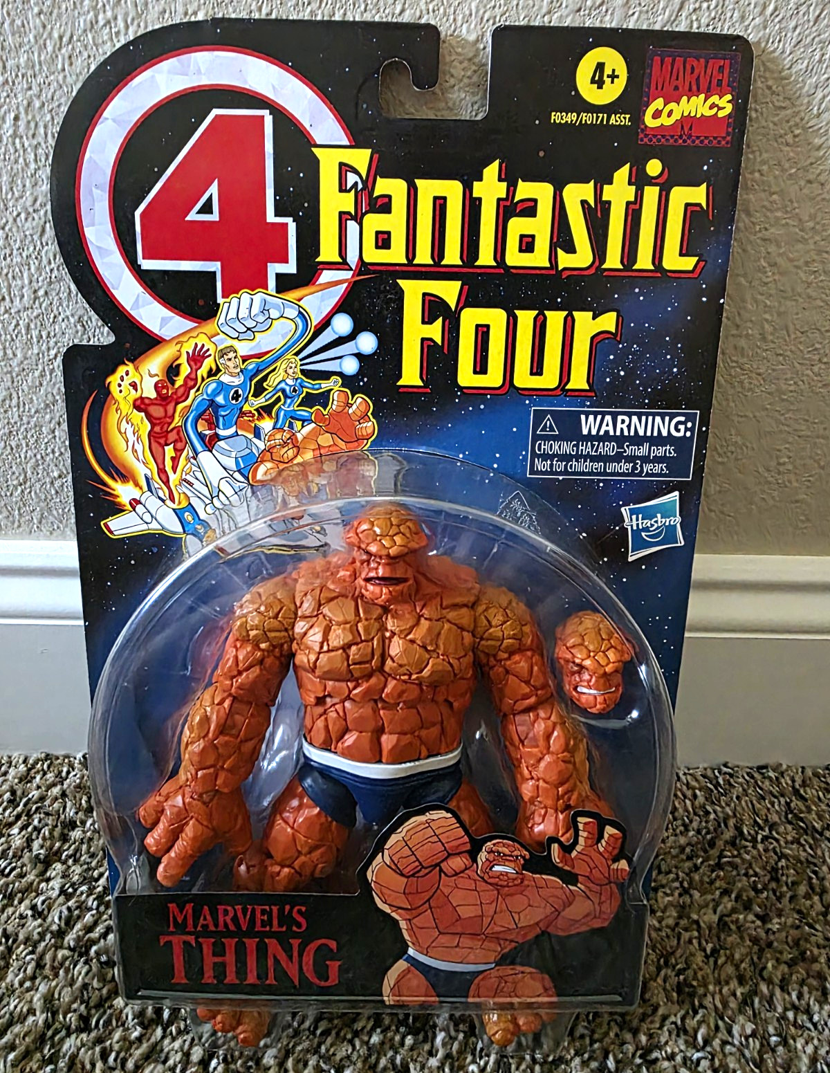 Hasbro Retro Marvel Fantastic Four Thing Action Figure 
