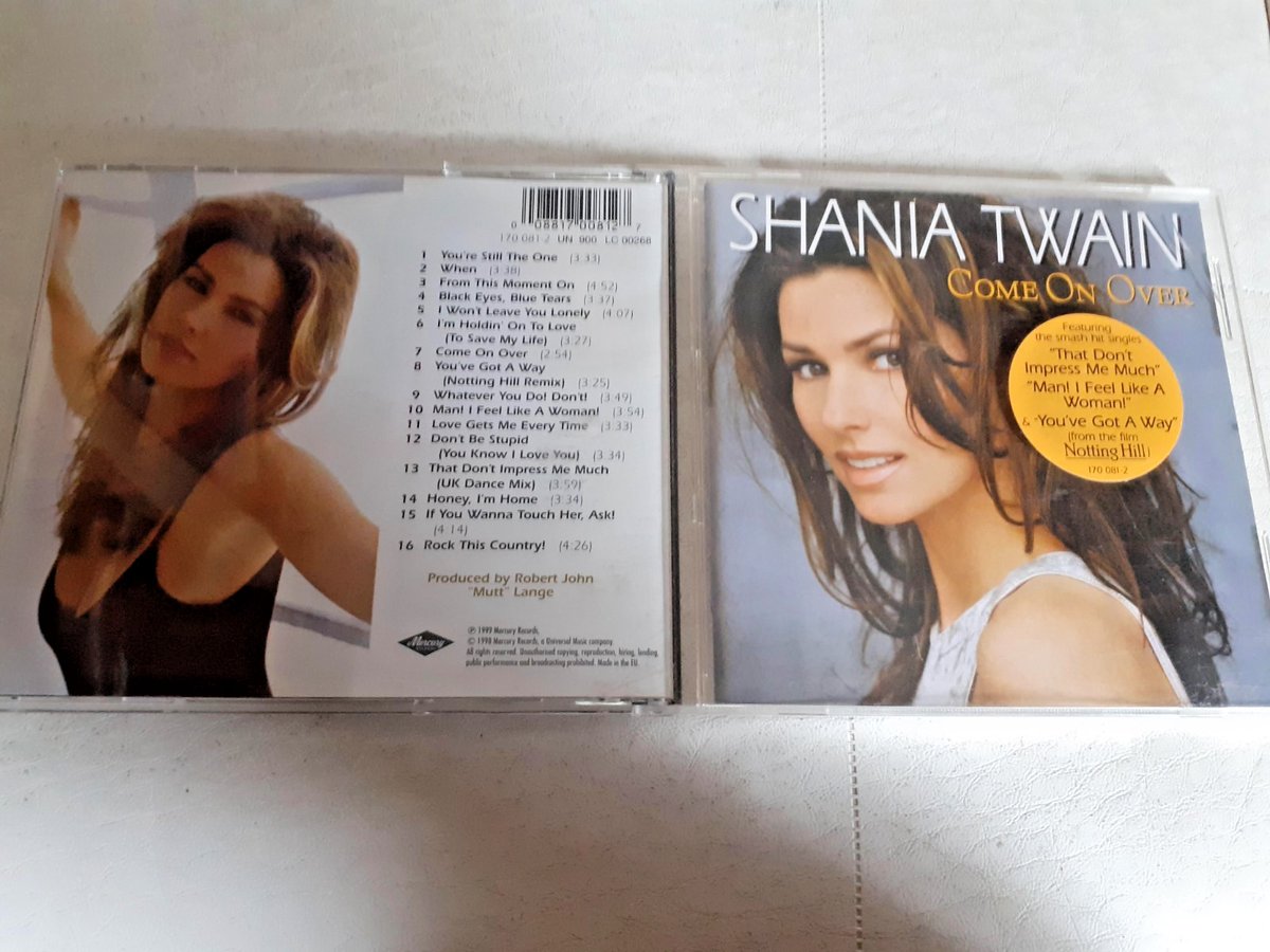 Shania Twain Come On Over CD Country Album 1999 Mercury 170 081-2