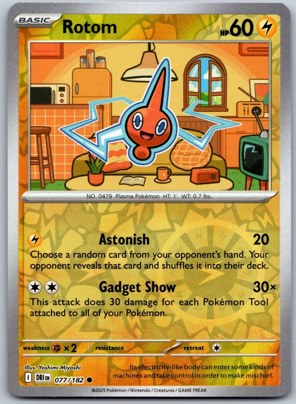 Rotom 077/182 Rivali Destinati Comuni Pokemon Reverse Holo Near Mint