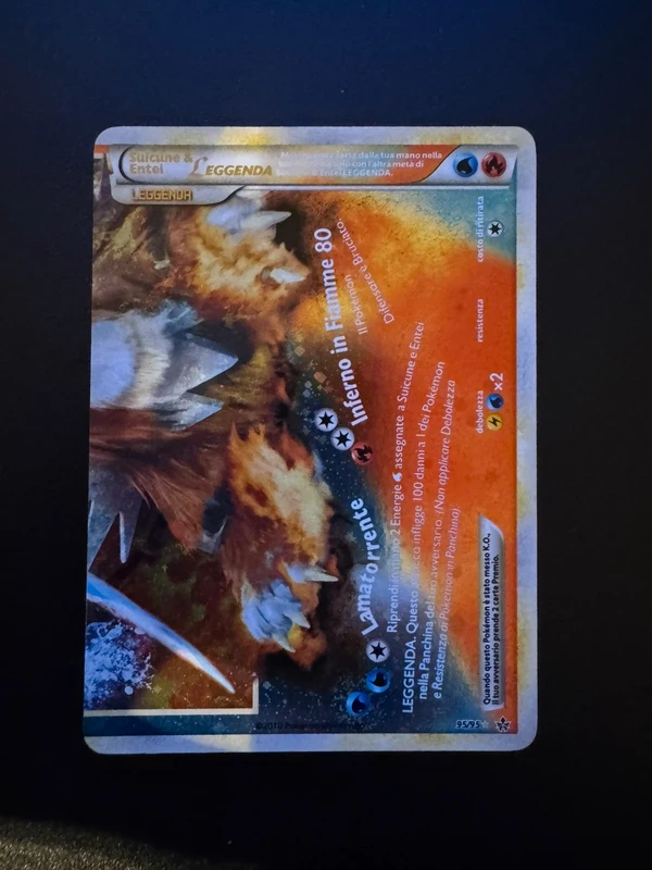 Suicune e entei holo leggenda heart Gold soul silver forze scatenate 95 ITA