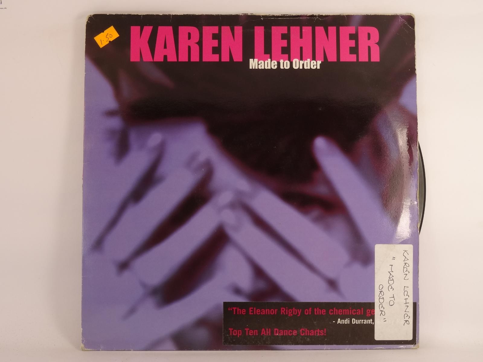 KAREN LEHNER MADE TO ORDER (228) 2 Track 12" Single plus Picture Sleeve 