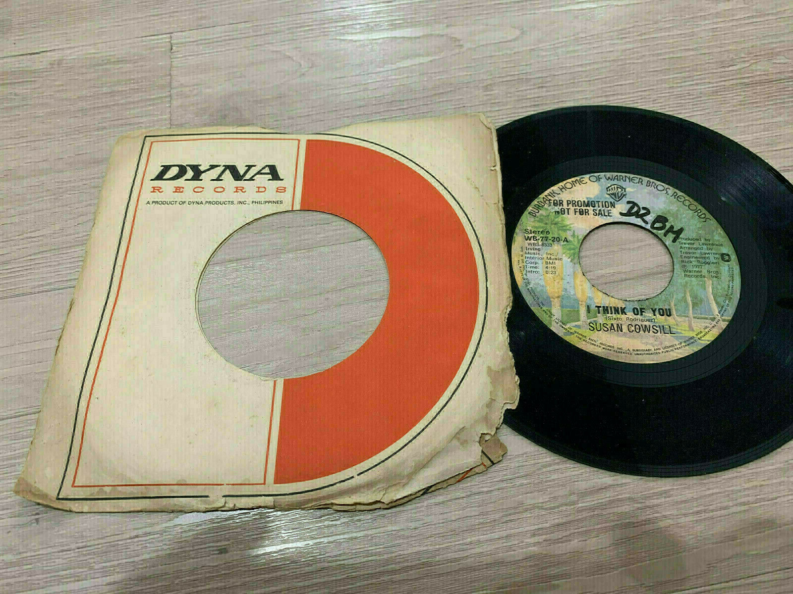 Susan Cowsill 45 rpm Philippines 7" i think of you PROMO