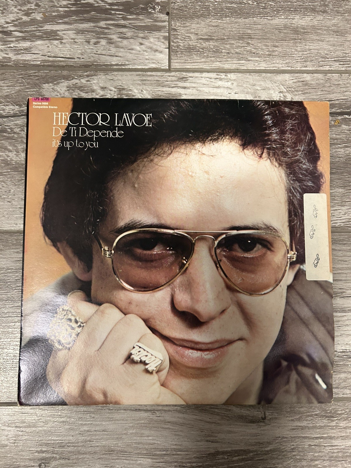 HECTOR LAVOE 🎶DE TI DEPENDE 🎶 PERIODICO DE AYER🎶FANIA VEN PRESS/VG+VINYL