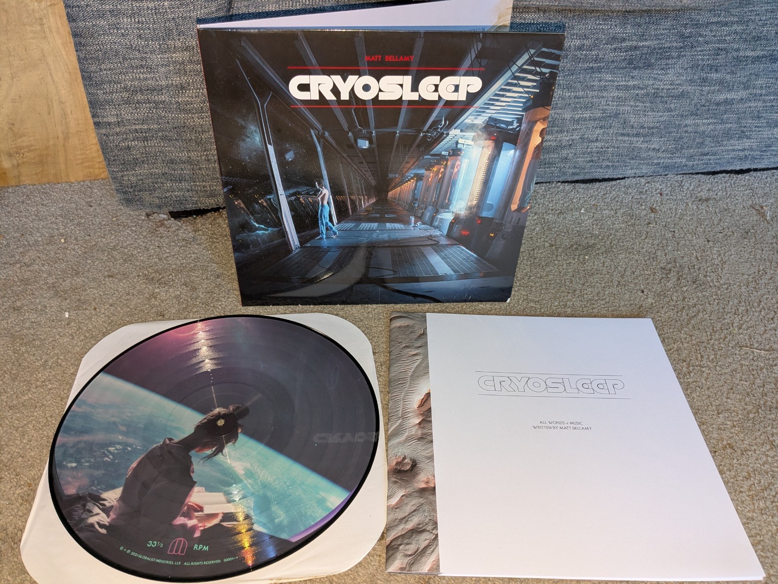 Matt Bellamy (Muse) CRYOSLEEP 2021 RSD Record Store Day Picture Disc Vinyl LP!
