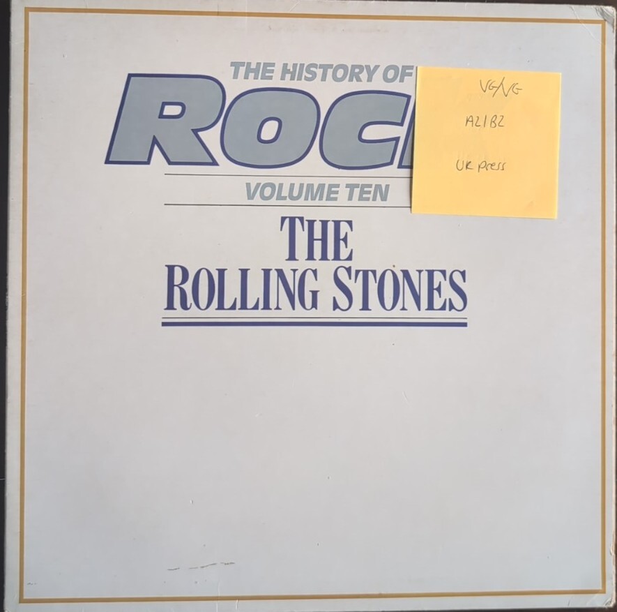 The History Of Rock Volume Ten The Rolling Stones Vinyl Record VG/VG HRL010 1982