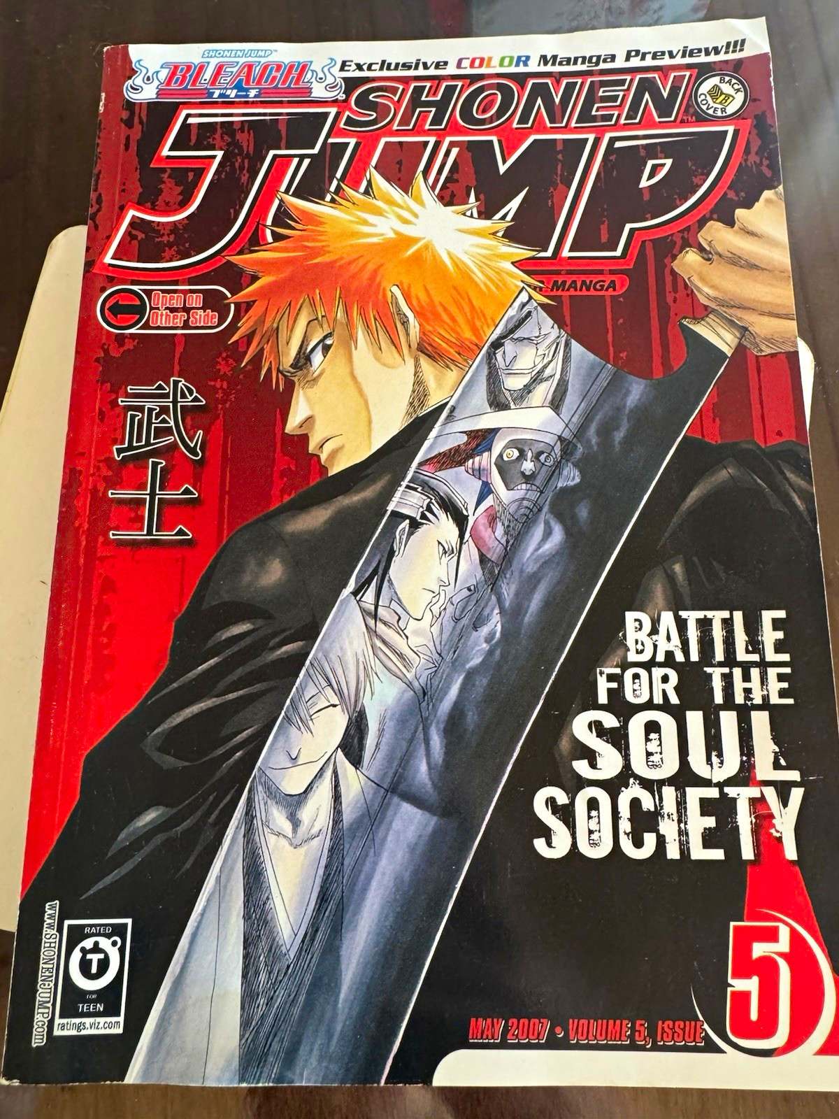 Shonen Jump Maggio 2007 Vol 5 #5 Digest Manga Rivista Inglese Naruto Bleach