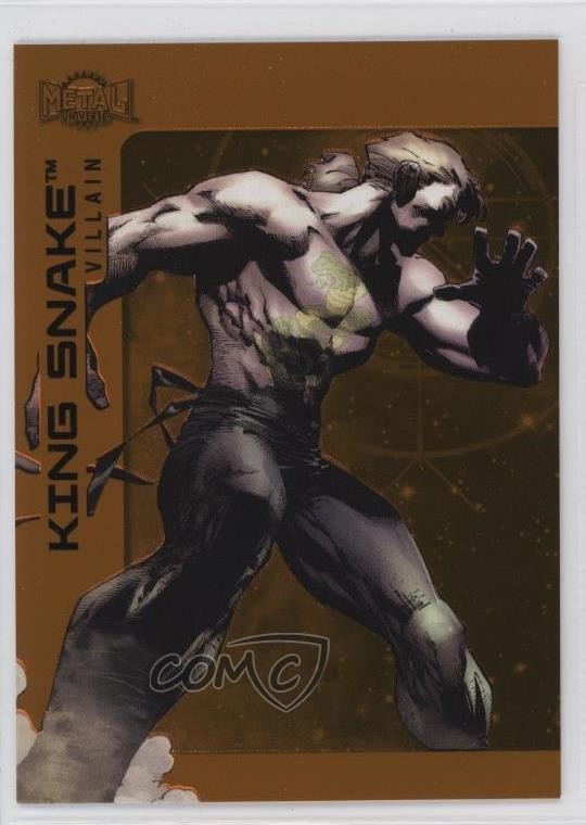 2025 Skybox Metal Universe Batman High Series arancione FX/25 King Snake #111 0i47