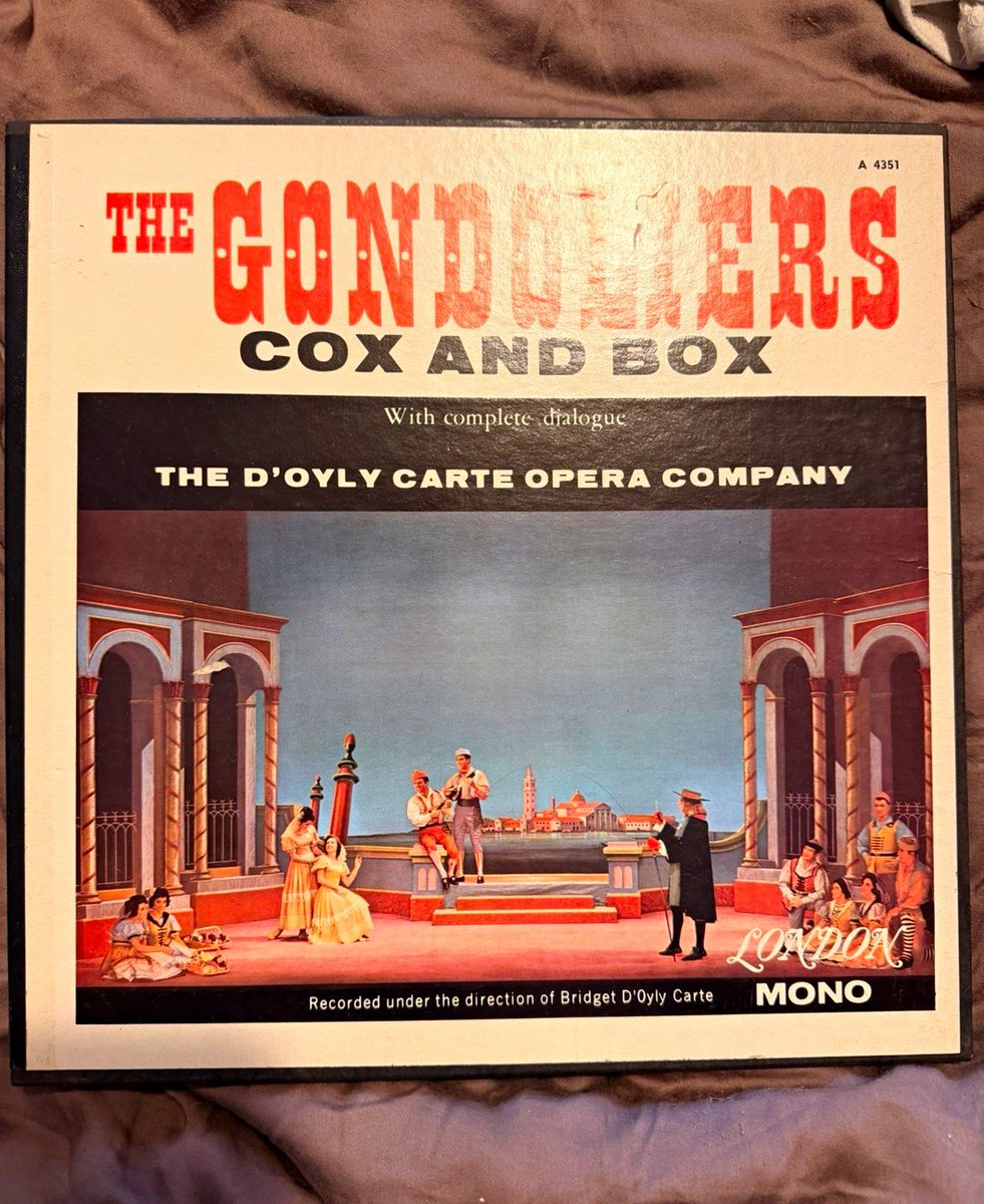 London The Gondoliers / Cox and Box Mono 12" 33RPM Vinyl LP A 4351