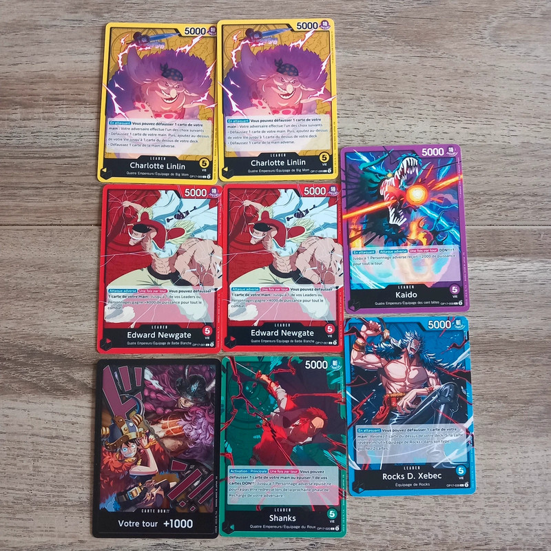 Lot de 8 carte one piece op 17