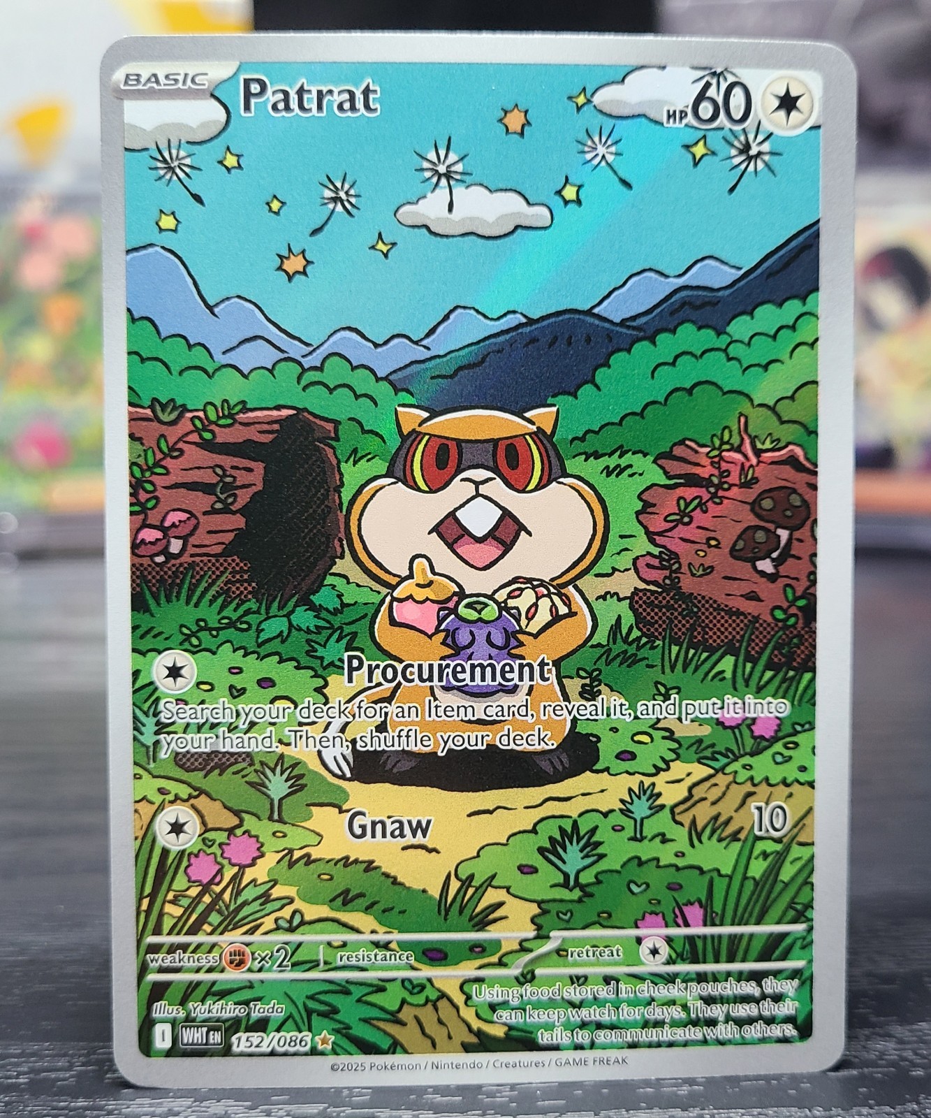 Pokemon TCG Patrat 152/086 Sv: White Flare Illustration Rare Holo Eng 2025 60HP