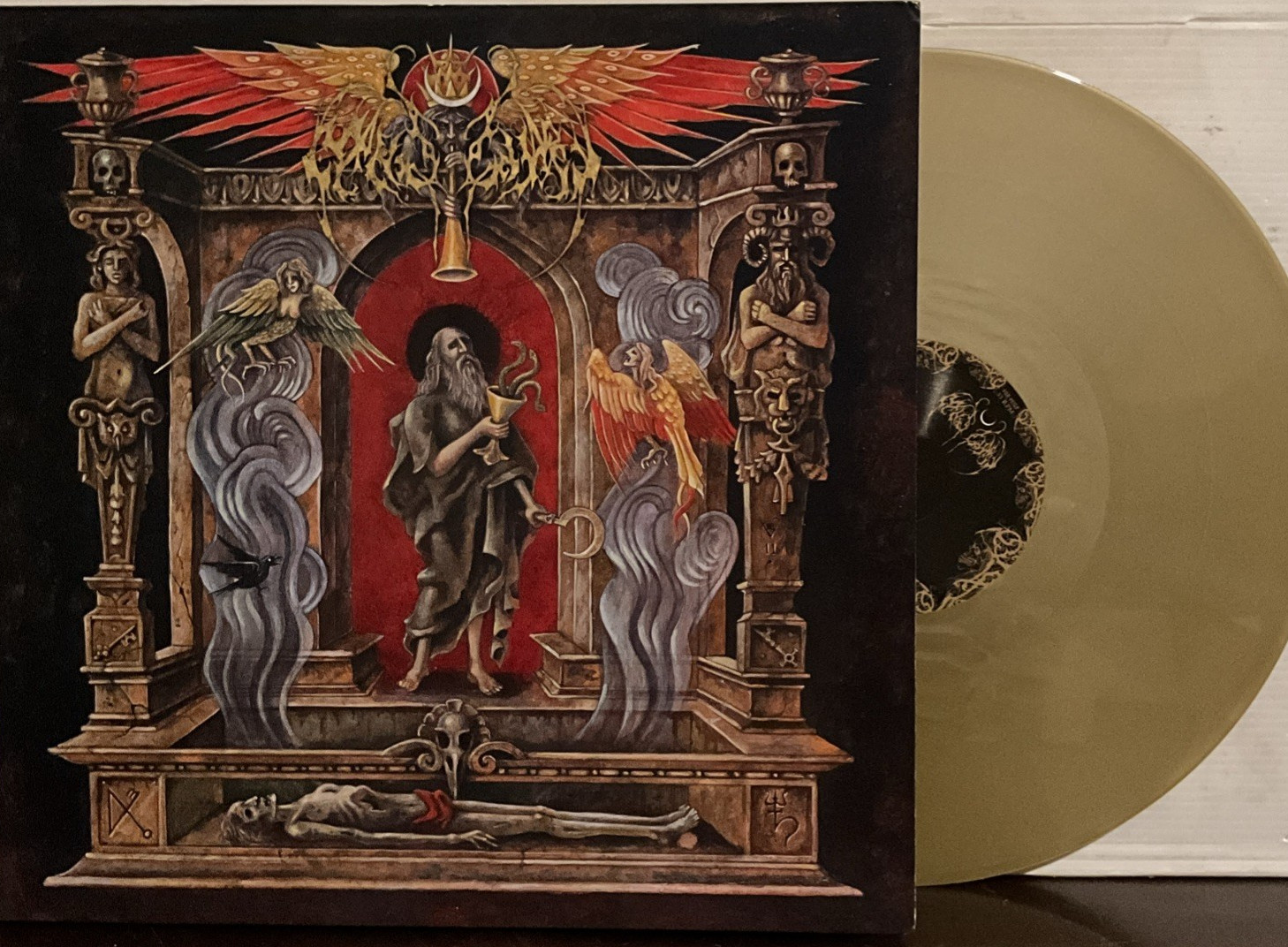 Nightbringer - Hierophany of the Open Grave LP 2019 Season of Mist [Gold] VG+/EX