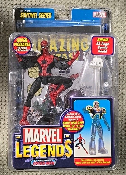 2005 ToyBiz Marvel Legends Sentinel Series 1st Appearance Spider-Man 6" Figure