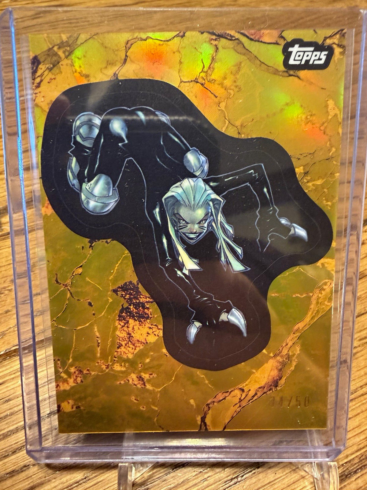 Topps Marvel Black Cat Card #34 carta collezionabile non sportiva numerata in serie 34/50