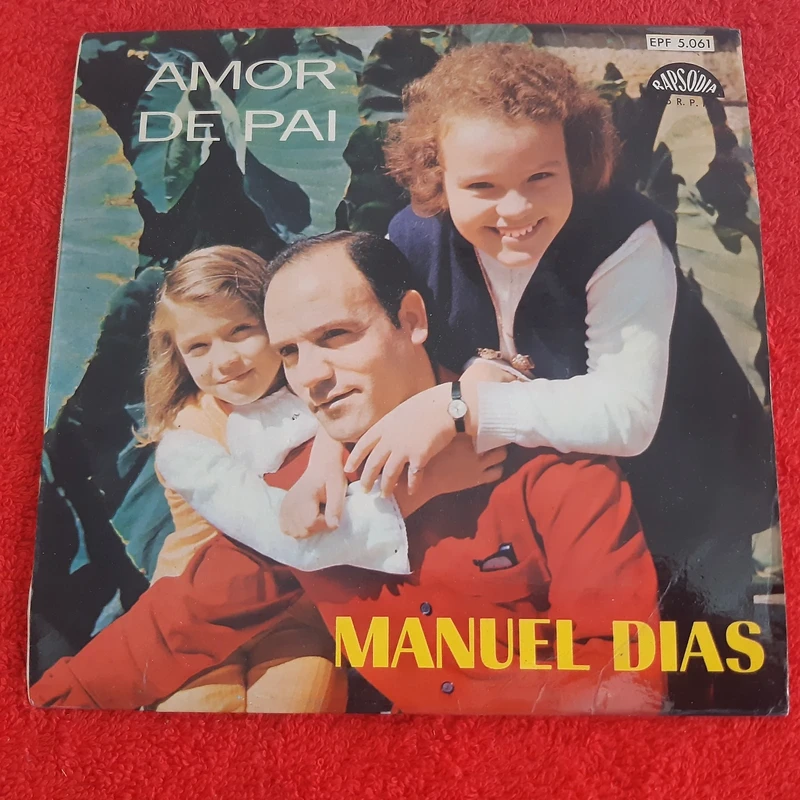 Disco Vinil Single EP Manuel Dias - Amor de Pai + 3 músicas
