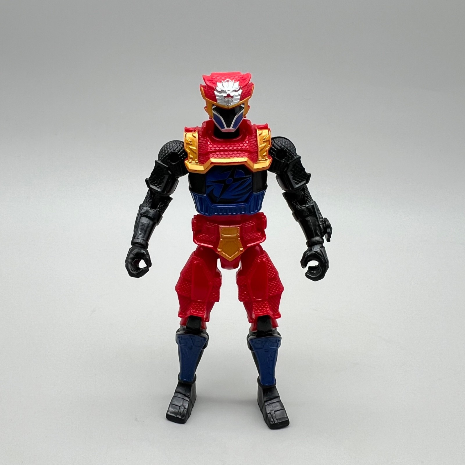 Power Rangers Super Ninja Steel Lion Fire Armor Red Ranger 5" Bandai giocattolo 7d