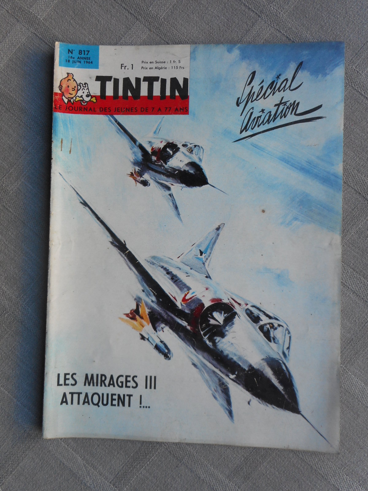 Hebdo Tintin 1ª Serie N°817 Stato Corretto Senza Più