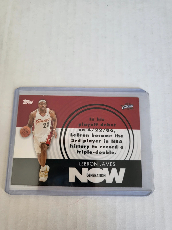 Lebron James Génération Now : cartes NBA