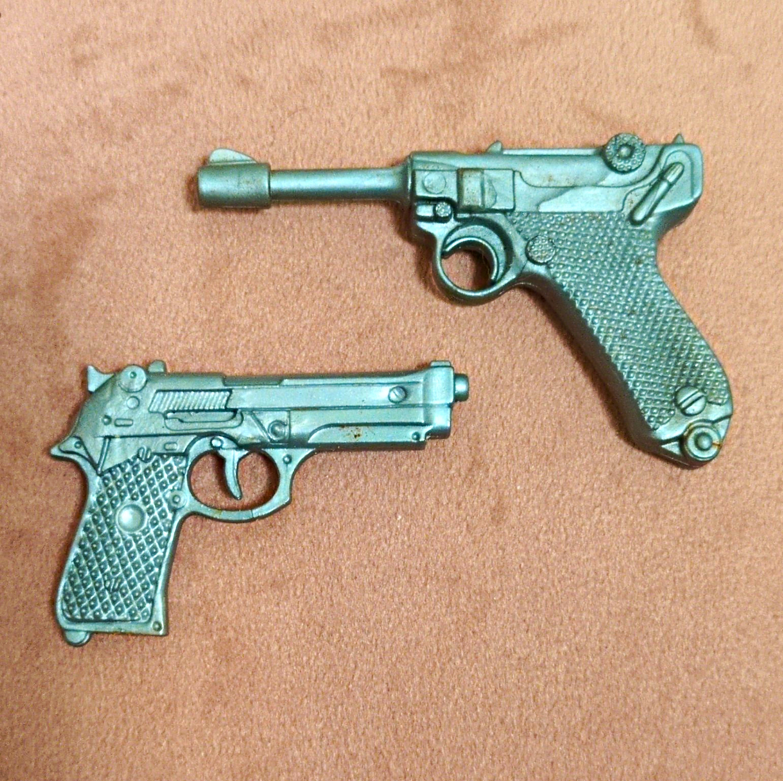 Pistole Action Man Luger e Colt vintage anni 90