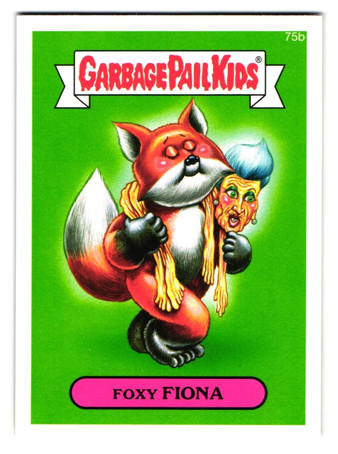 Fox Coat Foxy FIONA GPK Garbage Pail Kids Topps 2014 Series 2 #75b