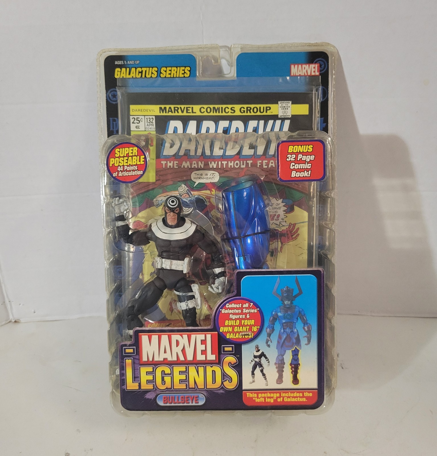 New Toy Biz Marvel Legends Bullseye Figure Galactus Series Normal Colors Sealed