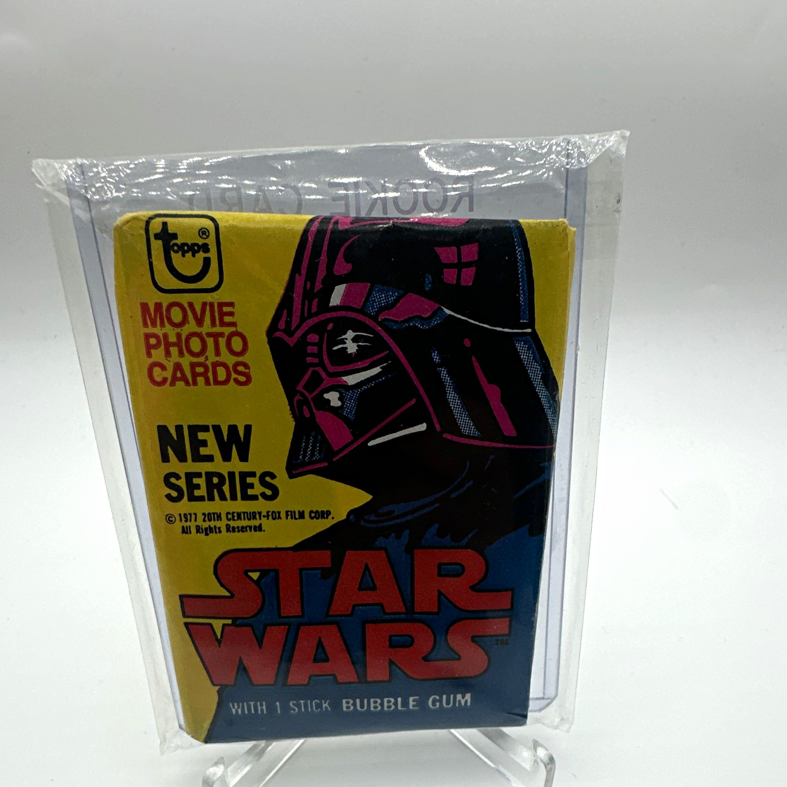 Topps Star Wars Movie Photo Cards 1977 confezione sigillata 5 carte + gomma da masticare