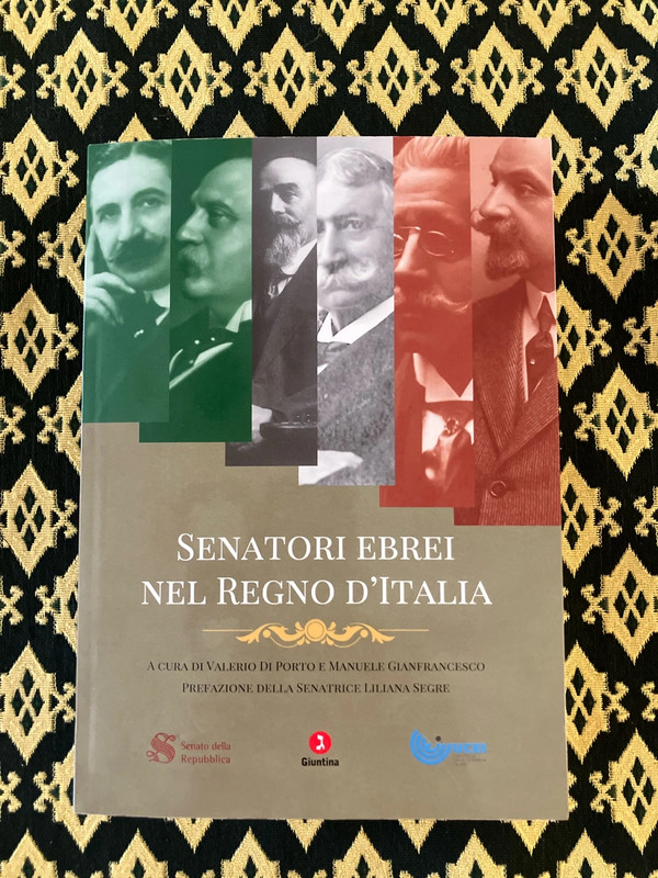 Senatori ebrei nel regno d’Italia, prefazione della senatrice Liliana Segre