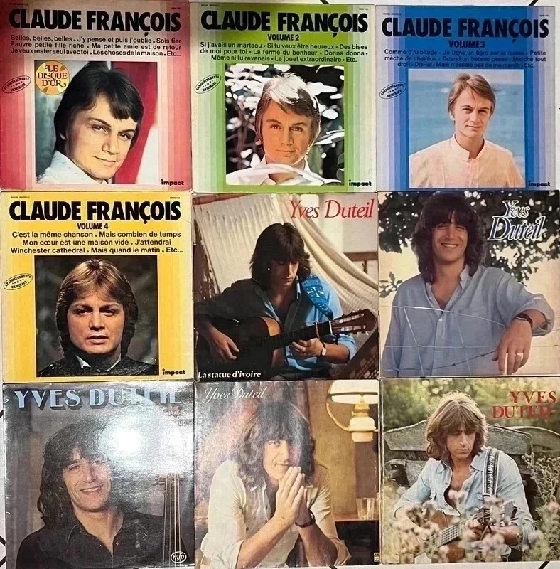 Lot de 30 vinyles POUR 30€ variété française