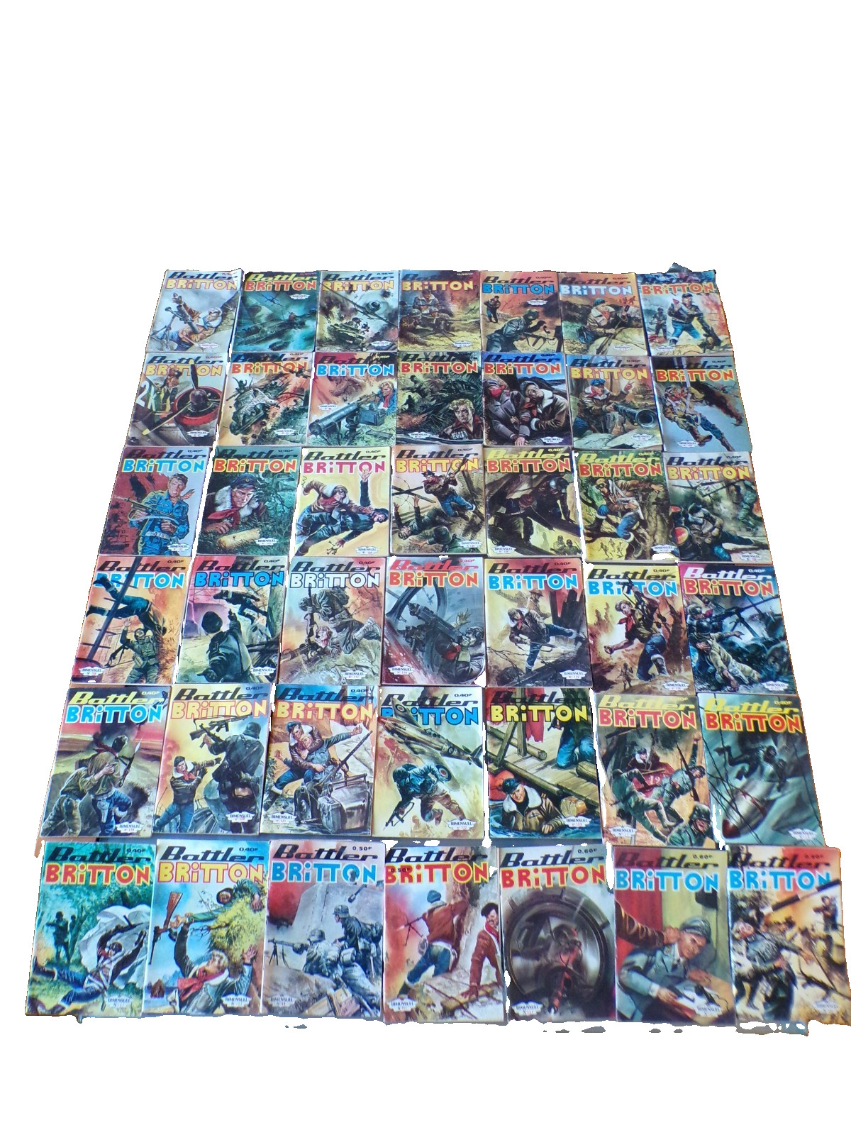 BATTLER BRITTON - LOT DE 42 PETITS FORMATS - BANDES DESSINÉES ANNÉES 60